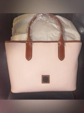 Dooney & Bourke Pebble Leather Brielle Satchel - Blush - NWT